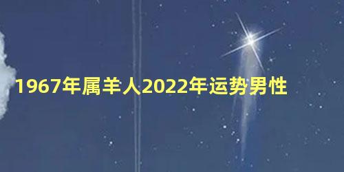 1967年属羊人2022年运势男性