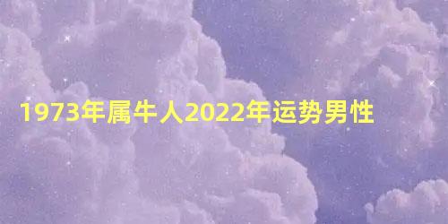 1973年属牛人2022年运势男性