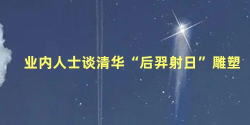 业内人士谈清华“后羿射日”雕塑