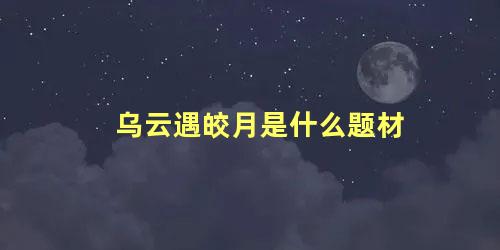 乌云遇皎月是什么题材