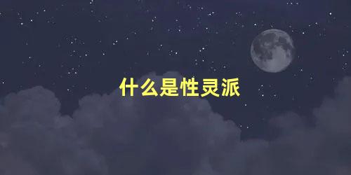 什么是性灵派