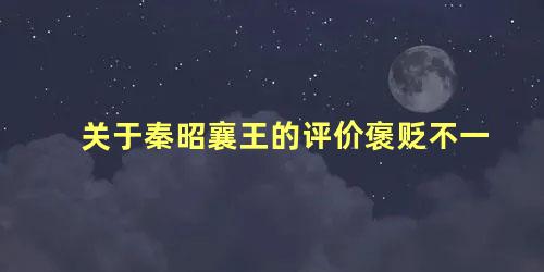 关于秦昭襄王的评价褒贬不一