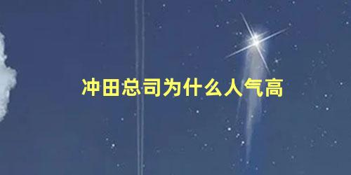 冲田总司为什么人气高