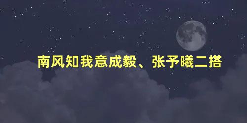 南风知我意成毅、张予曦二搭