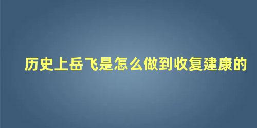 历史上岳飞是怎么做到收复建康的