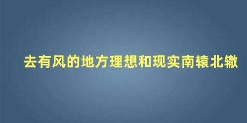 去有风的地方理想和现实南辕北辙