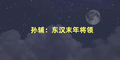 孙辅：东汉末年将领