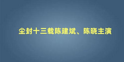 尘封十三载陈建斌、陈晓主演