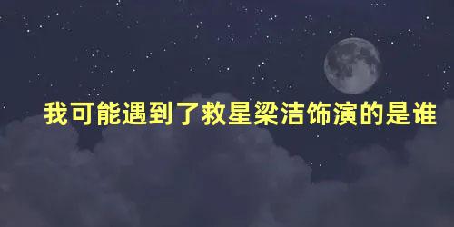 我可能遇到了救星梁洁饰演的是谁