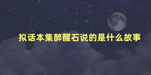 拟话本集醉醒石说的是什么故事