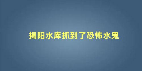 揭阳水库抓到了恐怖水鬼