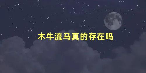 木牛流马真的存在吗