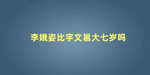 李娥姿比宇文邕大七岁吗