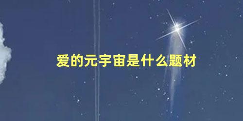 爱的元宇宙是什么题材