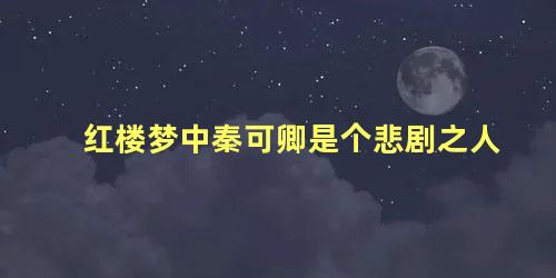 红楼梦中秦可卿是个悲剧之人