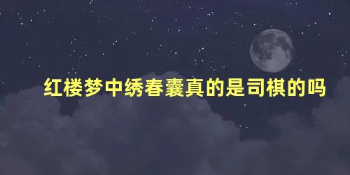 红楼梦中绣春囊真的是司棋的吗