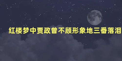 红楼梦中贾政曾不顾形象地三番落泪