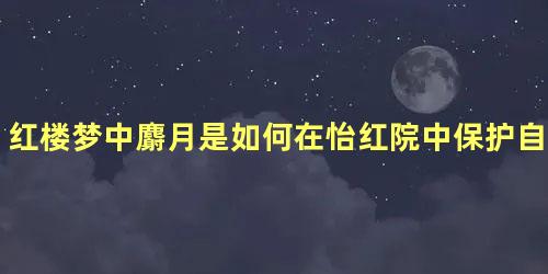 红楼梦中麝月是如何在怡红院中保护自己的