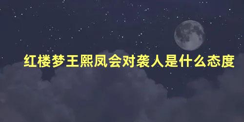 红楼梦王熙凤会对袭人是什么态度