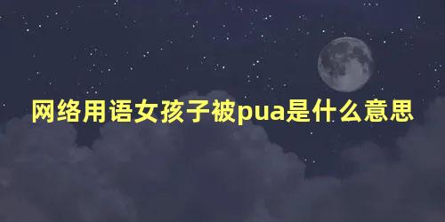 网络用语女孩子被pua是什么意思