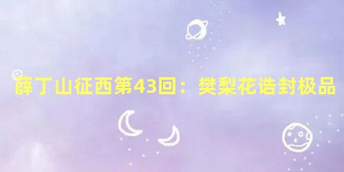 薛丁山征西第43回：樊梨花诰封极品