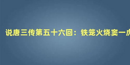 说唐三传第五十六回：铁笼火烧窦一虎