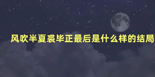 风吹半夏裘毕正最后是什么样的结局